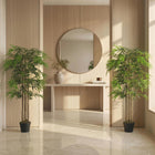 Outsunny 5' Artificial Bamboo Tree in Pot with 1095 Leaves - Green - 2 Pack-Low maintenance required 