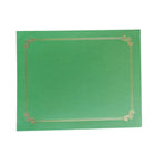St. James Premium Double Display Certificate Holders for 8.5" x 11" Documents - Green with Gold Foil Border - 10 Pack-Classic gold foil border design for a refined, ceremonial appearance