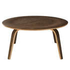Modway Fathom Wood Coffee Table - Walnut-Anti Skid Foot Pads