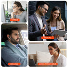 Delton 90X Ultralight Wireless Noise Canceling Bluetooth Headset - Black-The adaptable microphone on these bluetooth earphones can be positioned on either the left or right ear, catering to different preferences.
