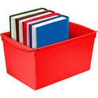 Storex Wide Book Bin - Assorted Colour - 6 Pack-Turn them sideways to fit in 12" bookcases