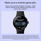 Google Pixel Watch 5 - 45 mm - Wi-Fi - Obsidian-Built for tough elements with scratch-resistant Gorilla Glass and water resistance to 50 metres