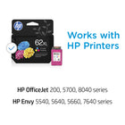 HP 62XL Tri-Color High Yield Original Ink Cartridge (C2P07AN)-Includes pigmented cyan, magenta, and yellow dye-based cartridges