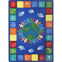 Joy Carpets One World Area Rug - 7'8" x 10'9" - Primary-Manufactured with premium WearOn Nylon for lasting beauty and durability in high-traffic areas