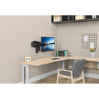 ShoppingAll Pneumatic Gas Spring Single Monitor Wall Mount - Black-Arm can be extended up to 26.4" (from the wall)