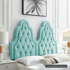 Modway Augustine Tufted Performance Velvet Twin Headboard - Mint-Performance Velvet Upholstery