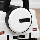 Aosom Baby Toddler Push Car - White-Storage space for food, reduces interruptions and builds focus 