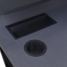 DESIGNlab By OSP Checkpoint Ghost Battlestation Gaming Desk - Black-Carbon fiber desktop finish