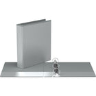 Davis Group Easyview Premium Binder - Round Ring - Customizable - 1.5" - Grey - 6 Pack-1.5"