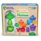 Learning Resources Peekaboo Gnome Homes - Set of 15-Fine motor fun: Kids build essential fine motor skills when they pop open the mushroom roof to find the gnome inside!