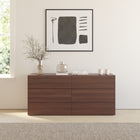 Nexera James 6 Drawer Dresser Chest - Walnut-Made with CART II/FSC Certified particle board and MDF