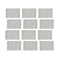 Maxwell & Williams Table Accents Placemat Rectangular - 45 x 30 cm - Diamond White - 12 Pack-Wipe with Wet Cloth