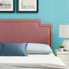 Modway Transfix Performance Velvet King/California King Headboard - Dusty Rose-Performance Velvet