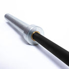 MotionGrey Olympic Barbell - Strength Training Weightlifting Bar for Squats, Deadlifts & Press - Black-Features a 50mm sleeve diameter, compatible with most Olympic weight plates for versatile training