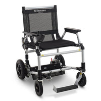 Journey Zoomer Lightweight Folding Power Chair - Black-Lightweight folding power chair design supports portable everyday mobility