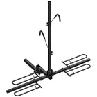 HOMCOM Hitch Mount Car Bike Rack-Powder coated steel rack holds up to 2 bikes with 200 lb (91 kg) capacity, suitable for regular and ebikes
