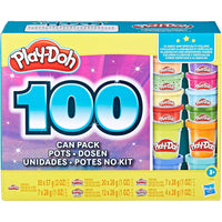 Play-Doh Wow 100-Piece Compound Modelling Clay Variety Pack-100 cans of fun: wow them with 100 colours. this bulk Play-Doh set for kids 3 and up has 5 different types of modelling compound for a wild variety of colourful occasions