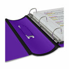 Staples Better Binder - 2" - Purple-Framed clear window makes these ideal for use as presentation binders