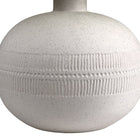 Hudson&Canal Willa 18" Tall Textured Ceramic Table Lamp with Fabric Shade - Cream/White-Rated for one 60W incandescent bulb - 9W LED bulb, 13W fluorescent (CFL) bulb, or 9W self-ballasted LED bulb, E26-base bulb, Bulb not included