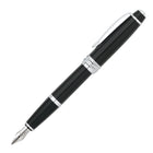 A.T. Cross Bailey Fountain Pen - Medium Nib - Black-Medium-point tip produces 0.45mm* line width for crisp, bold lines for excellent visibility. *Line width dependant on hand-pressure.