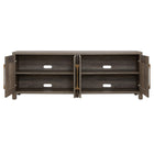 Hudson&Canal Chabot TV Stand for TV's up to 75" - Grey Oak-Clean with a soft, dry cloth and no harsh chemicals or abrasive cleaning materials
