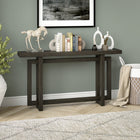 Hudson&Canal Breslow 55"W Console Table - Alder Brown-Finished in wood-look alder brown
