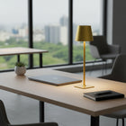 Xtricity Lucie Portable LED Touch Table Lamp - Gold-3CCT selectable color temperature: Soft White, Daylight, and Cool White