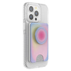 Popsockets PopWallet+ for MagSafe with Adapter Ring - Aura-Holds up to 3 cards, 6 business cards