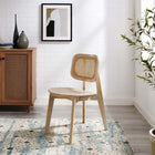 Modway Habitat Wood Dining Side Chair - Grey-Bentwood and Veneer Seat