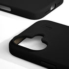 Ideal of Sweden Silicone Case MagSafe for iPhone 16 - Black-Grip-friendly surface
