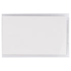 JAM Paper Plastic Name Tags with Pin - 3 5/8 x 2 1/4 - Clear - 24 Pack-Easy to assemble with clear pocket pouch, white cards, white thread and metal fasteners