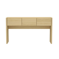 Manhattan Comfort Linda Modern 3-Drawer Console Table - Natural Oak-Modern Console Table for Entryway, Dining Room, and Living Room Use
