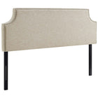 Modway Laura Upholstered Fabric Queen Headboard - Beige-Fine Polyester Upholstery