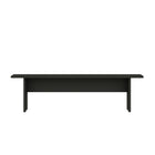 Manhattan Comfort Nomad 67.91" Modern Dining Bench - Grey-Rustic Style Bench with Wood-Grain Details and H Base