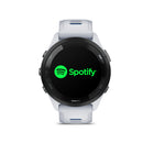Garmin Forerunner 265 GPS Running and Triathlon Smartwatch - Black Bezel, Whitestone Case, Whitestone/Tidal Blue Silicone Band-Safety and tracking features, including incident detection (during select outdoor activities) and Assistance, send a message with your live location to emergency contacts when paired with your compatible smartphone; requires setup and your smartphone to be in an area with network coverage where data connectivity is available