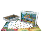 Eurographics Loading the Wagonner Puzzle - 1000 Pieces-European blue board
