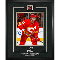 Jonathan Huberdeau Calgary Flames Replica Signature Frame - Framed Print - 16" x 20"-Premium virtual frames