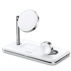 UGREEN 3-in-1 MagSafe Wireless Charger-25W Fast Charging & Universal Compatibility: There is a 15W fast charging mode for the iPhone MagSafe series and a 7.5W charging mode for some Android models. There is also a 5W charging mode for the Airpods 3/2/1, Airpods Pro, and other QI-enabled Wireless Bluetooth Earphones. There is also a 5W charging mode for the Apple Watch 1-7 Series and Apple Watch SE.