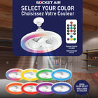 Bell + Howell 10.1" Socket Air Light RGB Ceiling Fan with Remote Control-Choose from 3 fan speed- low, medium or high