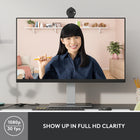 Logitech Brio 300 Full HD Webcam with Privacy Shutter & Noise Reduction Mic - Graphite-Auto Light Correction: RightLight 2 technology automatically compensates for poor video lighting conditions so you can be seen clearly
