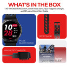 Reebok Pulse Smartwatch - 45 mm - Midnight Steel- Vivid 1.43″ AMOLED touchscreen stays legible under stadium lights or midday sun