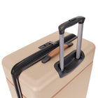 Bugatti Cannes Collection 26.50" Hardside Checked Spinner Luggage - Taupe-Lined interior with dividing panel, practical pocket and tightening straps to keep content organized and in place