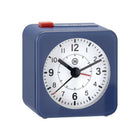 Marathon Watch Mini Non-Ticking Analog Alarm Clock with Auto Back Light and Snooze Function - Blue-Alarm with snooze: Easy to set alarm function with conveniently placed ON/OFF and SNOOZE buttons.