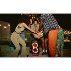 JBL PartyBox Stage 320 - Portable Party Speaker with telescopic handle and sturdy wheels-The JBL PartyBox Stage 320 incorporates post-consumer recycled plastic. It’s also packaged in FSC-certified paper printed with soy ink.