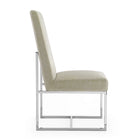 Manhattan Comfort Element 19.68" Modern Velvet Upholstered Dining Chair - Champagne-Simplistic High Comfort Back Seat