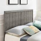Modway Alana Wood Full Platform Bed with Angular Frame - Grey-Weight Capacity: 600 lb
