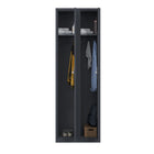 Ceha RH Series 1-Tier Locker with Louver Vents and Recessed handle - Bank of 2 - Graphite Grey-Flexible storage solutions to fit your space and organizational needs