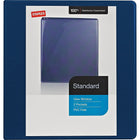 Staples Standard View Binder with D-Rings - 1 1/2" - Blue-Pages lie flat with back-mounted rings