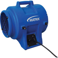 Matrix Industrial 8" Air Blower with 25' Ducting & Canister-Steel grills and 9 blades