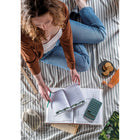 High Note 2027 Monthly Softcover Planner - 7-3/4" x 9-3/4" - Greenery - English-Colour-coordinated head & tail band endpapers and ribbon placeholder 